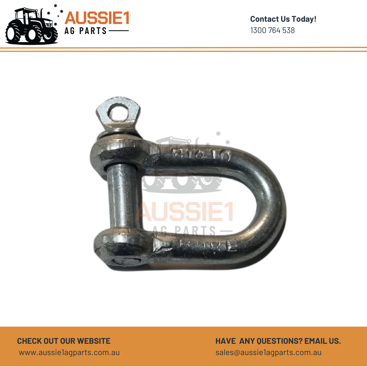 "D" Shackle 1/4" (6mm) - B1410