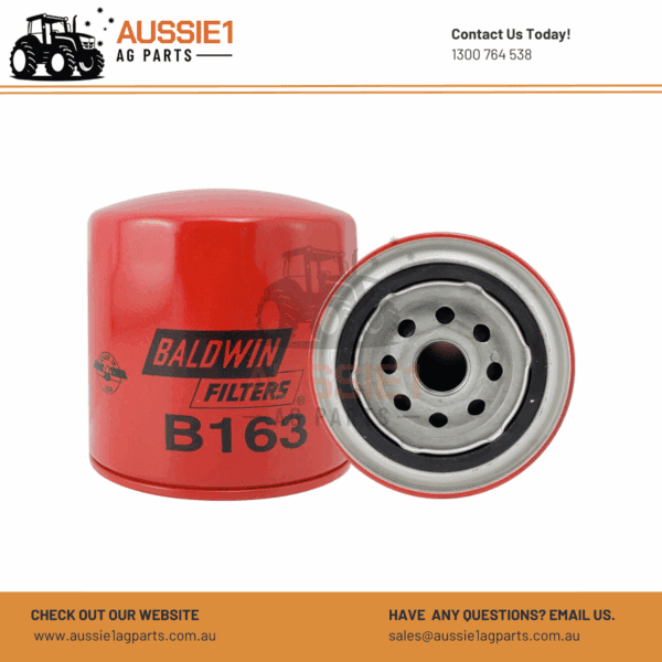 Baldwin Spin-on Lube or Transmission Filter B163 (E8NN-6714-CA, 6432PER17, 122-0185, 156513A)