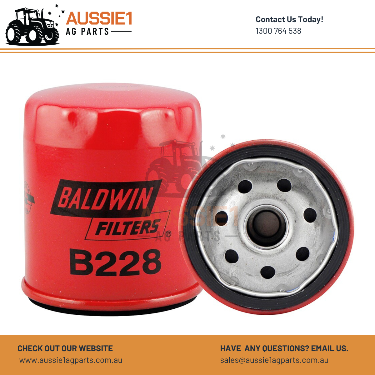 Baldwin Oil Filter B228 (1163420, 6696776)