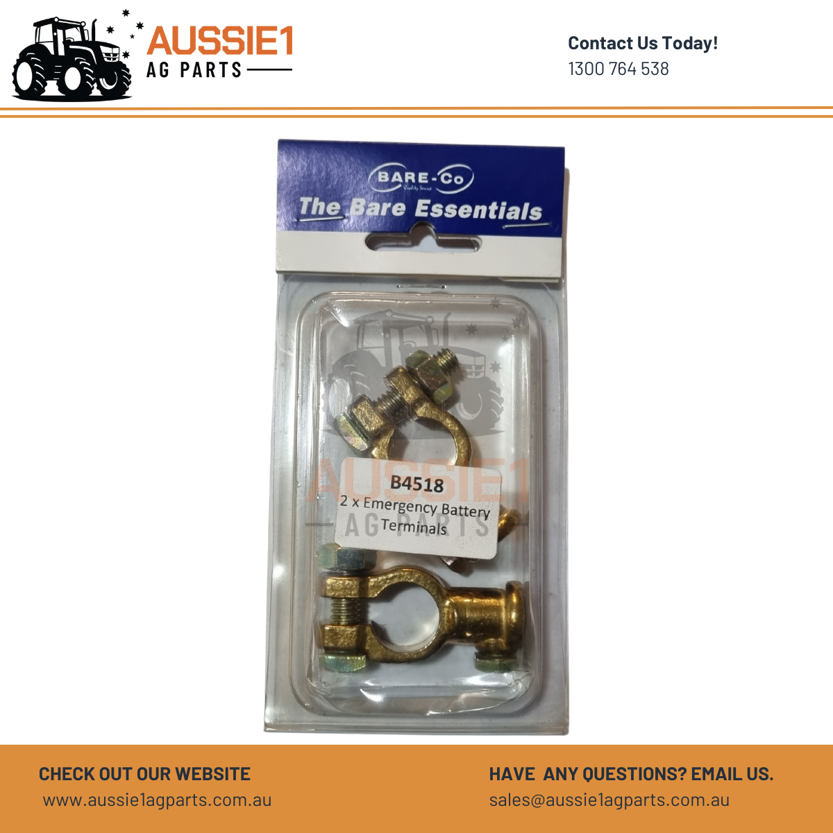 Pack of 2 Emergency Battery Terminals - B4518