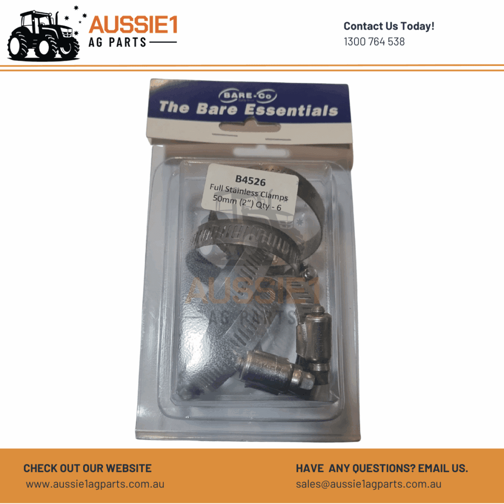 Pack of 6 Hose Clamps 2" (50mm) - B4526