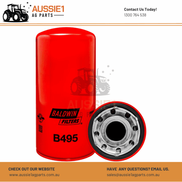 Baldwin Full-Flow Spin-on Lube Filter B495 (23518480)