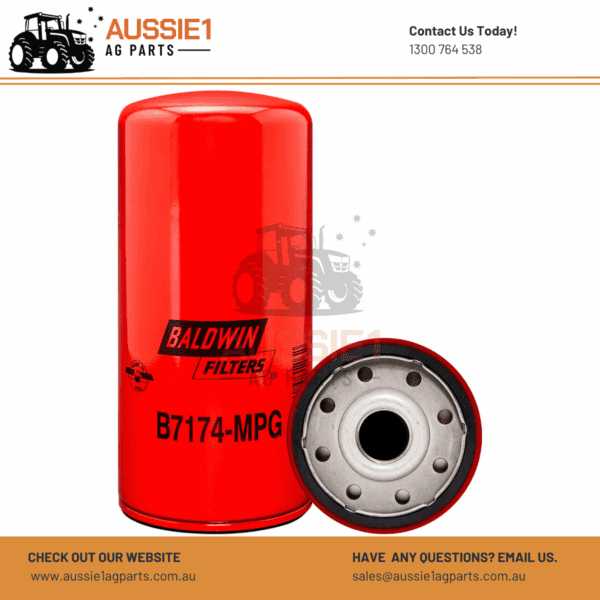 Baldwin Maximum Performance Glass Spin-on Lube Filter B7174-MPG (99445200)