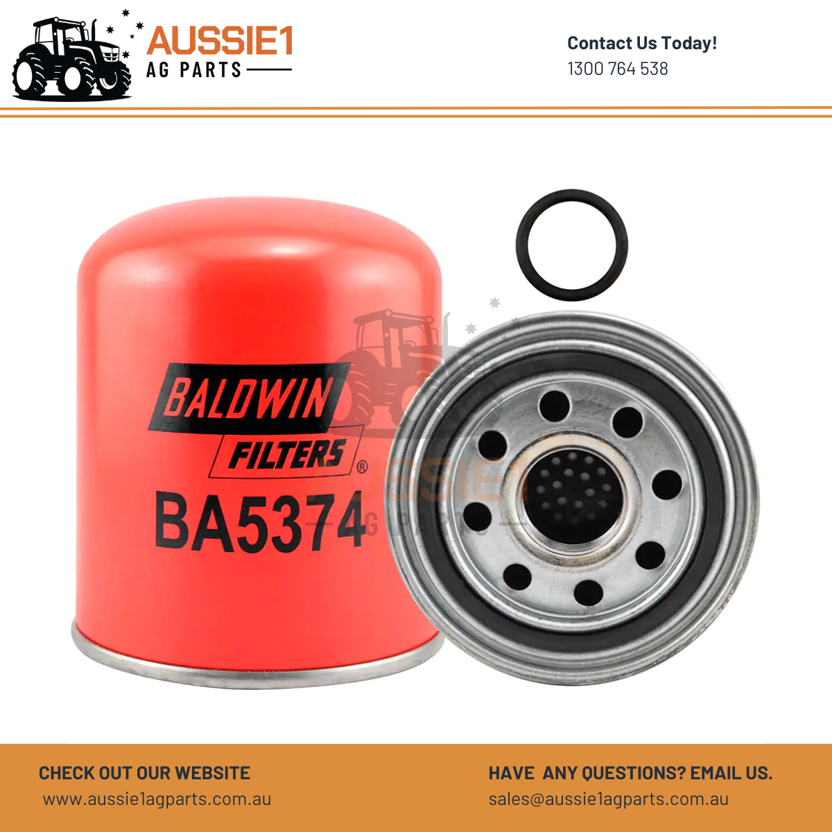 Baldwin Desiccant Air Dryer Spin-on Filter BA5374 (2032389, 2992261, 4C452A131AA, 89040662, T250W, TB1374x)