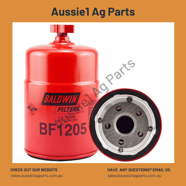 Baldwin Primary Fuel/water Separator Spin-on with Drain BF1205 (E7HZ-9N184-B, E8HT-9J288-AA)