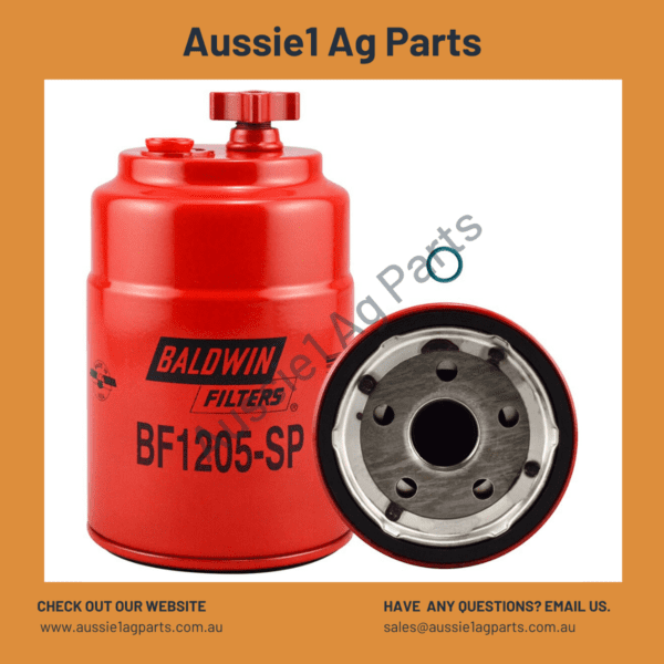 Baldwin Primary Fuel/Water Separator Spin-on with Drain and Sensor BF1205-SP (E7HZ-9N184-B, E8HT-9J288-AA)