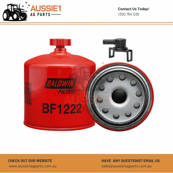 Baldwin Fuel/Water Separator Spin-on with Drain BF1222 (E8T1-9N184-A)