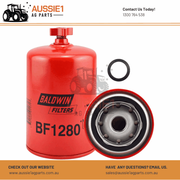 Baldwin Fuel/Water Separator Spin-on with Drain BF1280 (3925274)