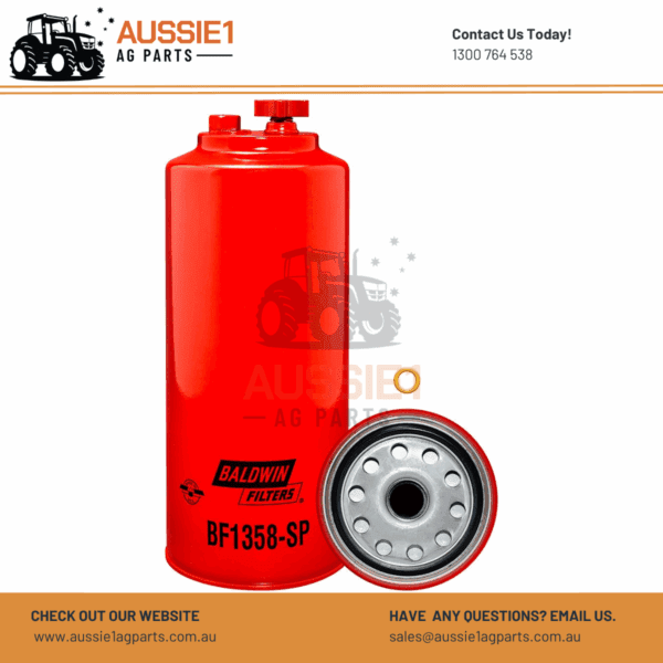 Baldwin Fuel/Water Separator with Drain and Sensor Port BF1358-SP (11110474, 11110668)