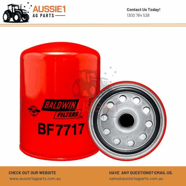 Baldwin Secondary Spin-on Fuel Filter BF7717 (RE502204, RE506428)