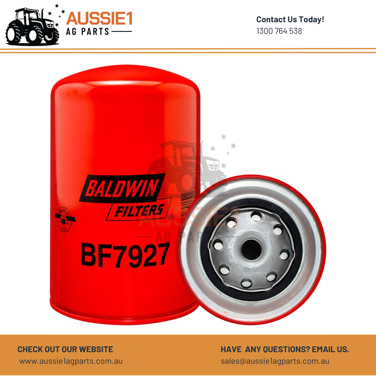 Baldwin Spin-on Fuel Filter BF7927 (84818745, 500315480, 2994048, 1931108)