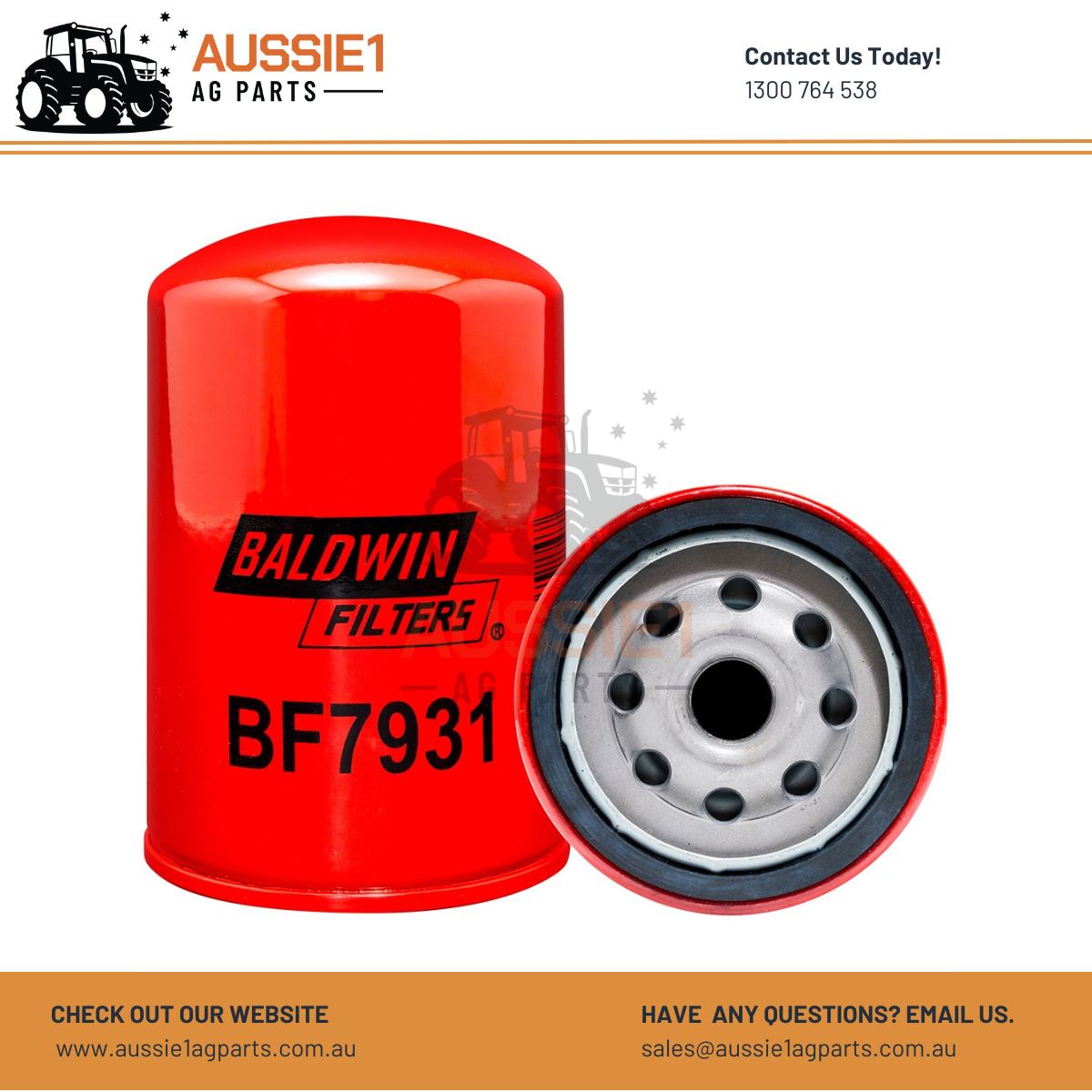 Baldwin Spin-on Fuel Filter BF7931 (1174423)