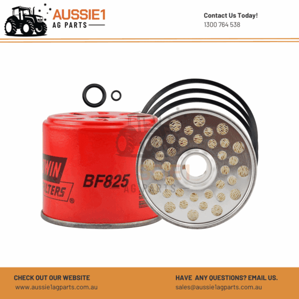 Baldwin Can-Type Fuel Filter BF825 (1919100, K915319, E7NN-9176-AA, 757836R91, 1013891M1, 505776, 868014)