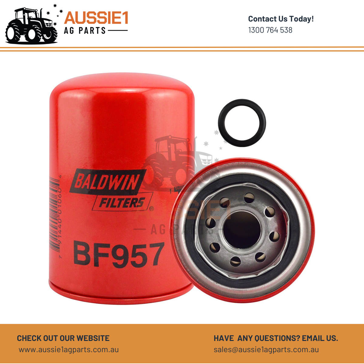 Baldwin Spin-on Fuel Filter BF957 (158172)