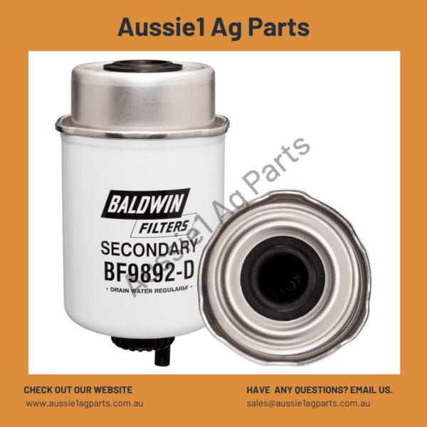 Baldwin Secondary Fuel Filter with Drain BF9892-D (RE544394)