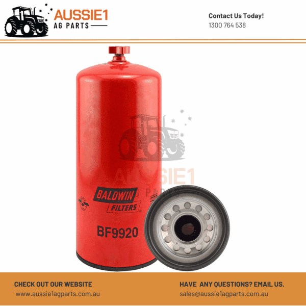Baldwin Fuel/Water Separator Spin-on with Drain BF9920 (84477362, 87366406, 87395356)
