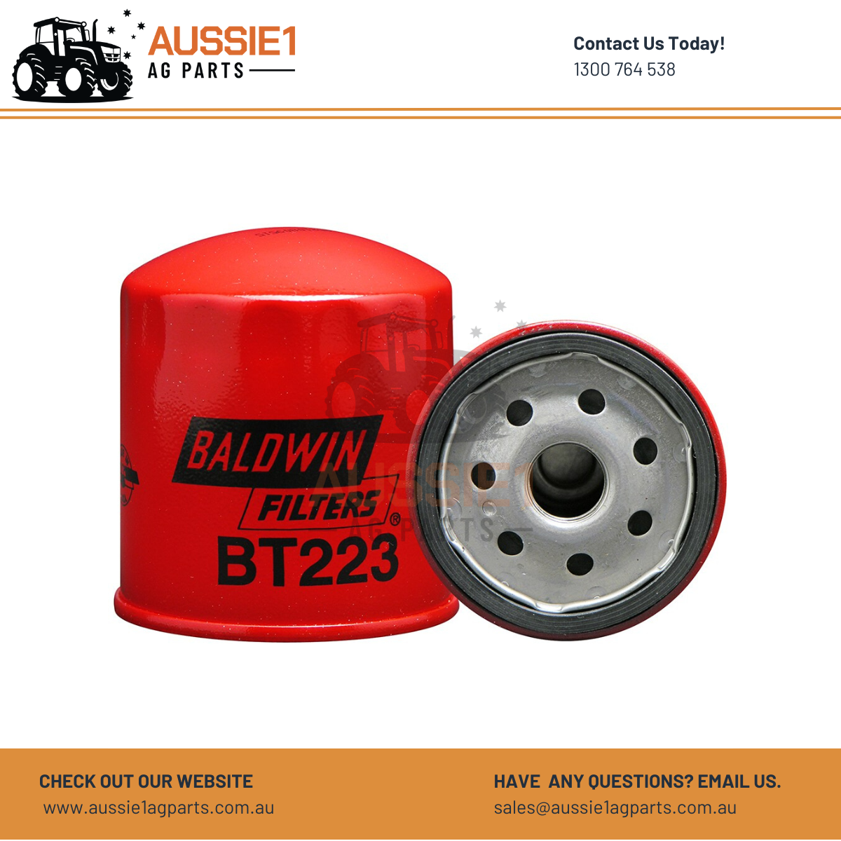 Baldwin Full-Flow Spin-on Lube Filter BT223 (2647020, 201-55370, 122-0645, 15601-13051)