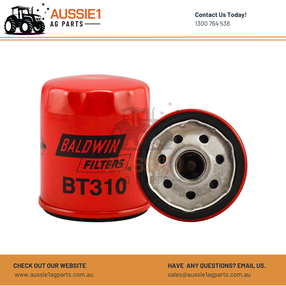 Baldwin Full-Flow Spin-on Lube Filter BT310 (1500176-00)