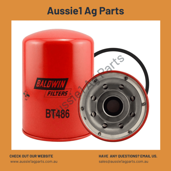 Baldwin Full-Flow Spin-on Lube Filter BT486 (DZ101880, DZ118156, AR98329, AR101278)