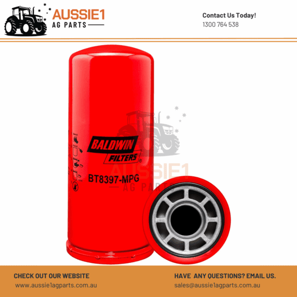 Baldwin Maximum Performance Glass Spin-on Hydraulic Filter BT8397-MPG (AT147496)