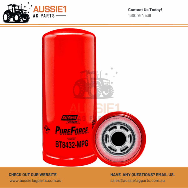 Baldwin Maximum Performance Glass Hydraulic Spin-on Filter BT8432-MPG (6E6408)