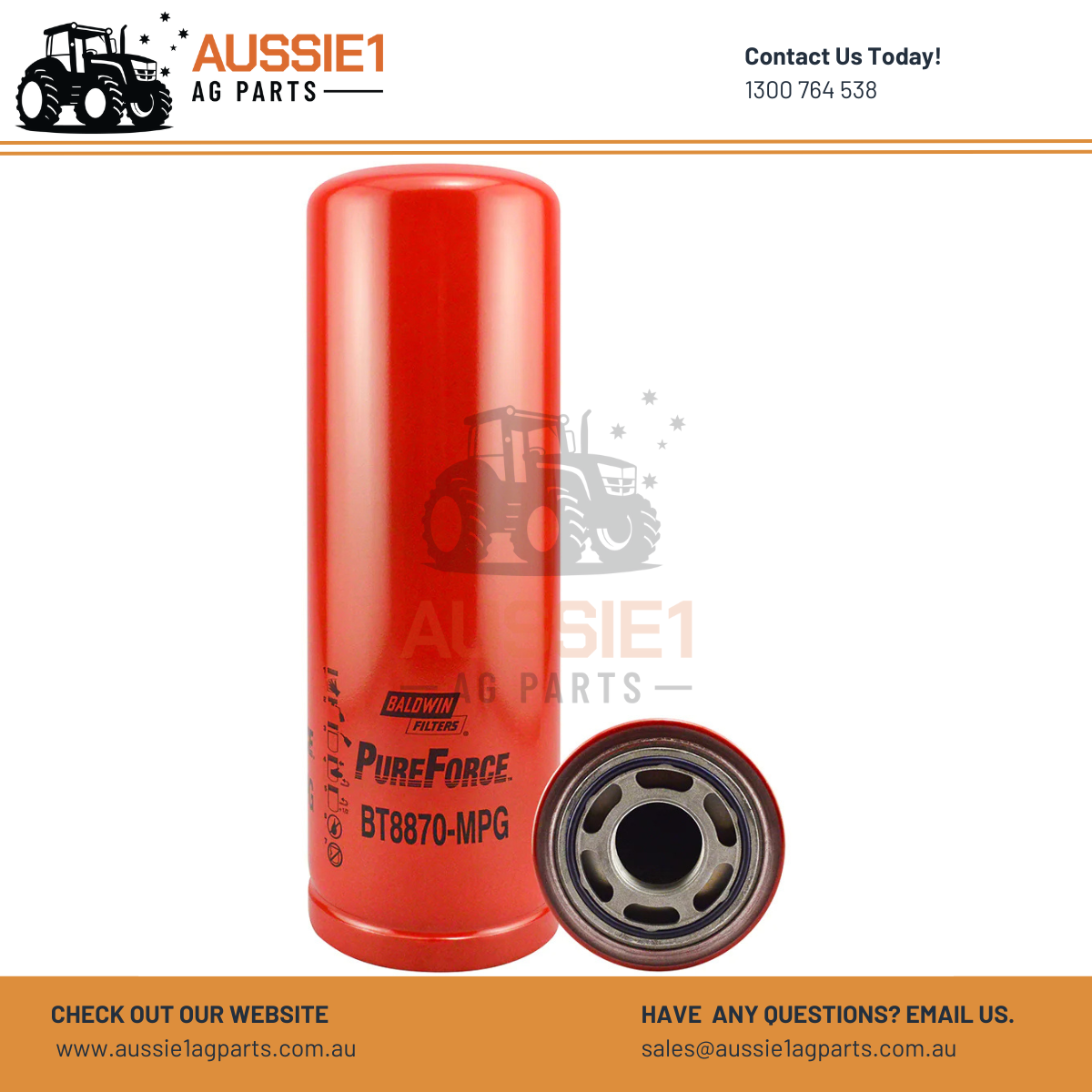 Baldwin Hydraulic Filter BT8870-MPG (1971728C1, RE51797, RE174130)