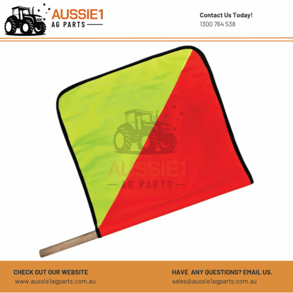 Flag - Red & Yellow Oversize with Dowel Pole