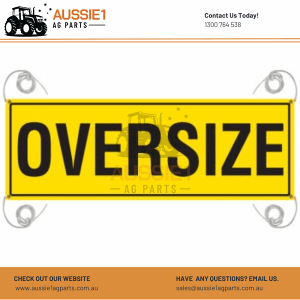 Oversize Banner Class 2 Reflective with Rope 1200x450 - CA7190