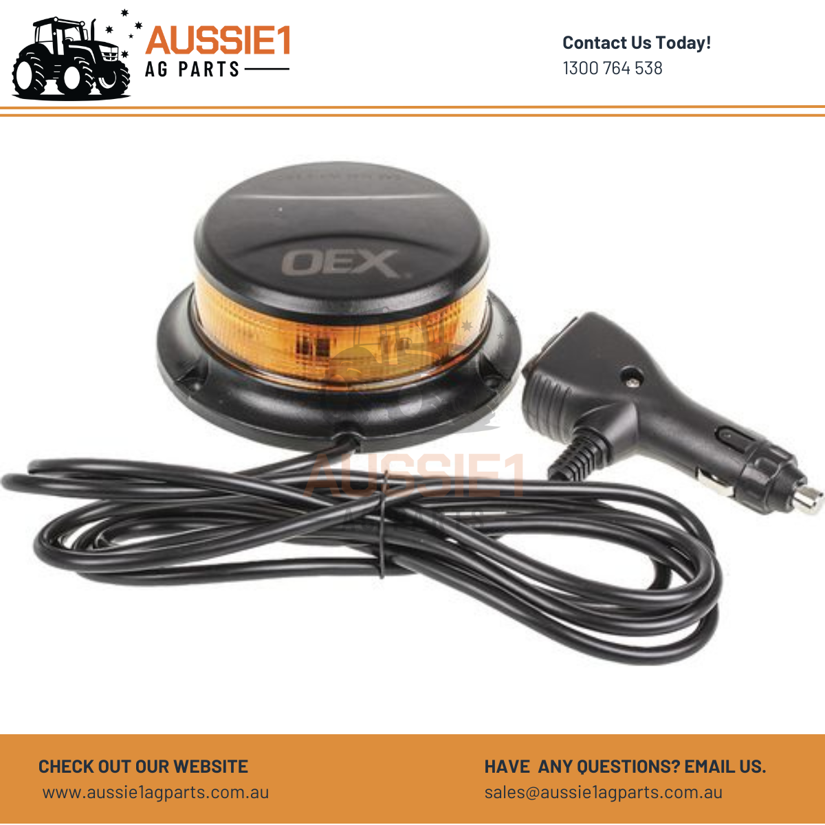 Slimline Magnetic Mount LED Rotating Beacon