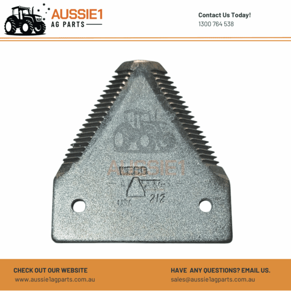 Knife Section Single Point Coarse to Suit Case-IH, New Holland, MacDon (212221, 87422350)