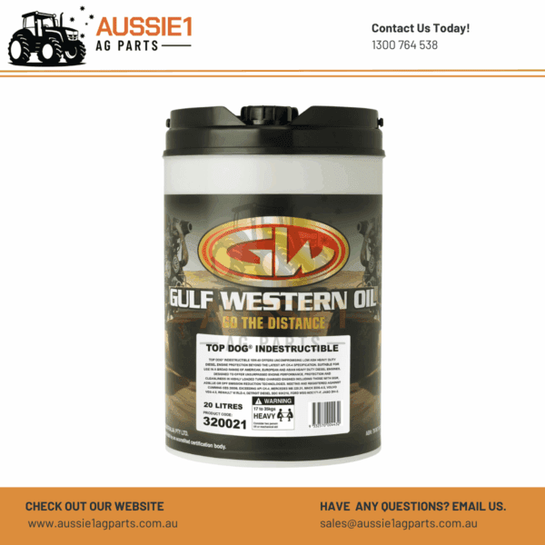 Gulf Western Oil Top Dog Indestructible 15W-40 - 20L - 320021