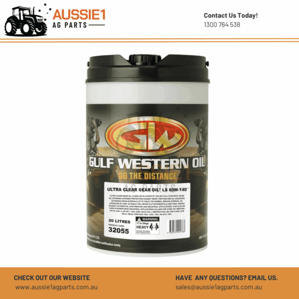 Gulf Western Oil Ultra Clear LS 80W-140 - 20L - 32055