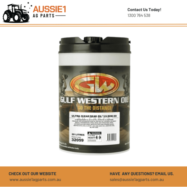 Gulf Western Oil Ultra Clear Gear Oil 80W-90 - 20L - 32059