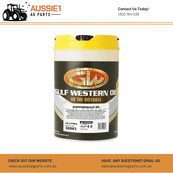 Gulf Western Oil Superdraulic ISO 68 - 20L - 32063