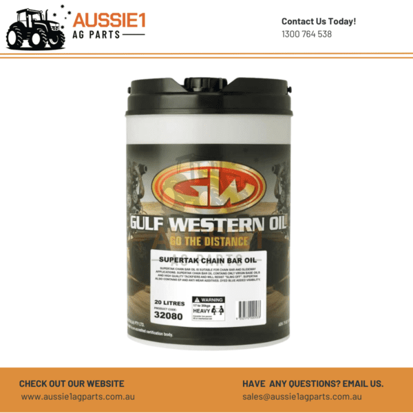 Gulf Western Oil Supertak Chain Bar Oil - 20L - 32080