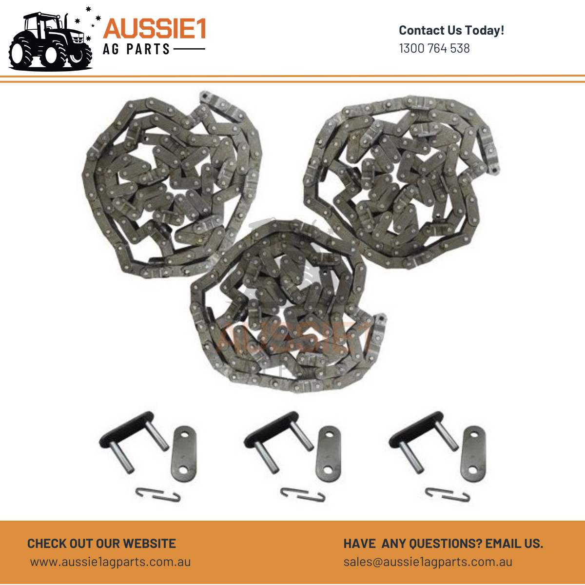 Feeder House Chain - 3 Strands Only (AXE17470, AXE12764, AXE17889, AXE24307)