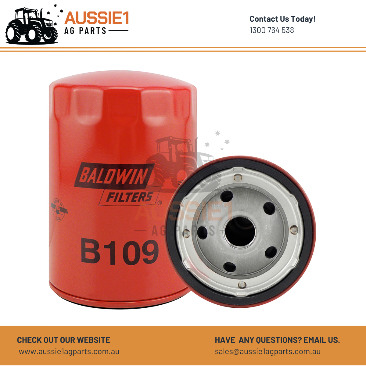 Baldwin B109 Spin-on Lube Filter (94428931)