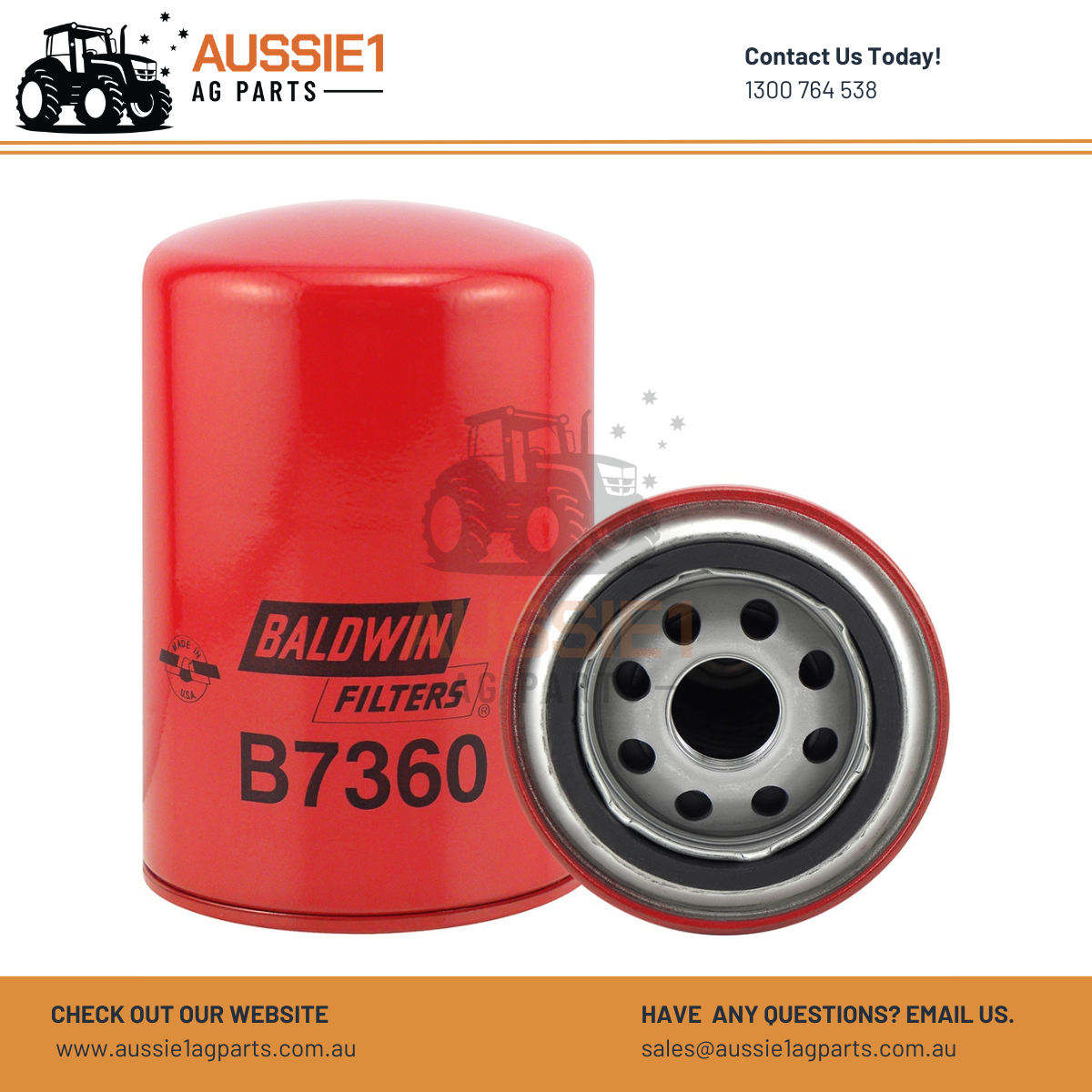 Baldwin Spin-on Lube Filter B7360 (253418130169)