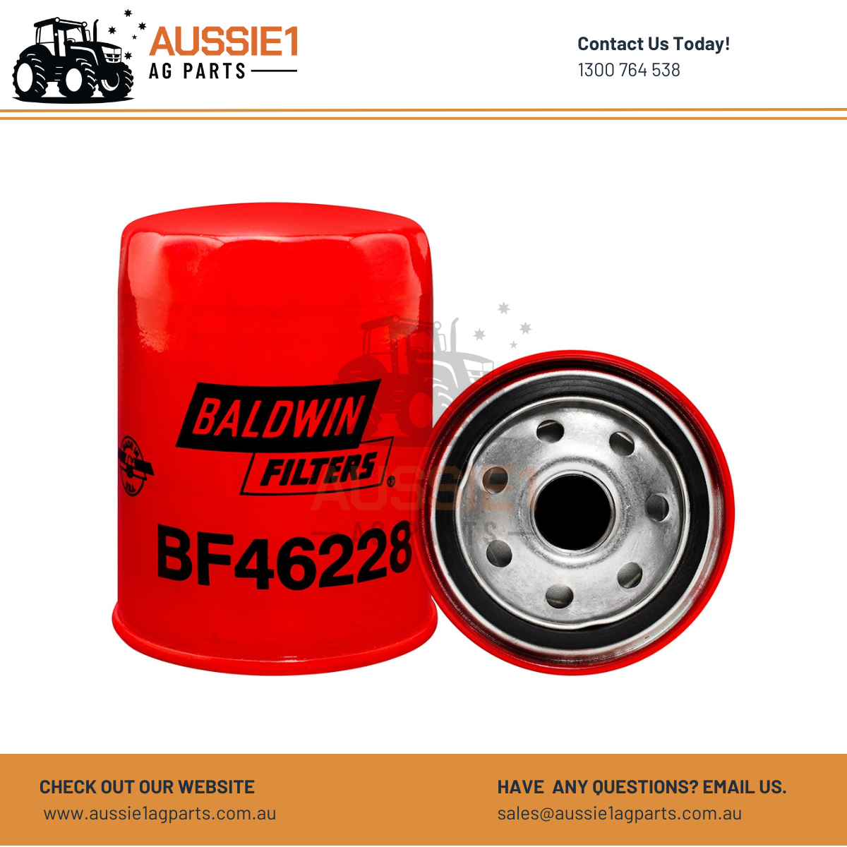 Baldwin BF46228 Spin-on Fuel Filter (HHV0051640, V063151640)