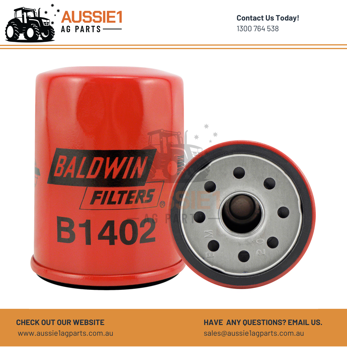 Baldwin B1402 Spin-on Lube Filter (MD135737, F32Z-6731-A)