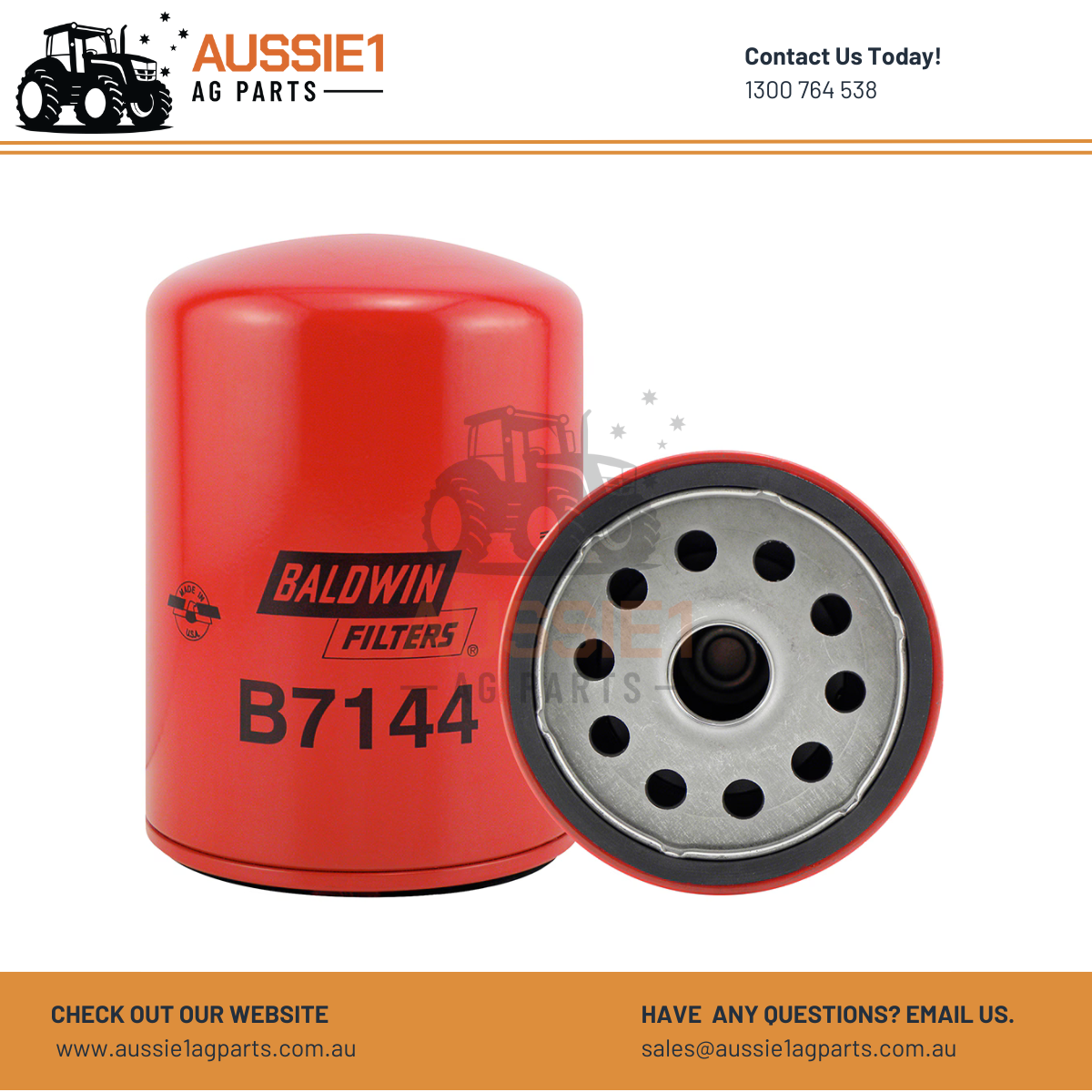 Baldwin B7144 Spin-on Lube Filter (4183853, 8-94321-219-1, 2451U309-1, KNH0324)