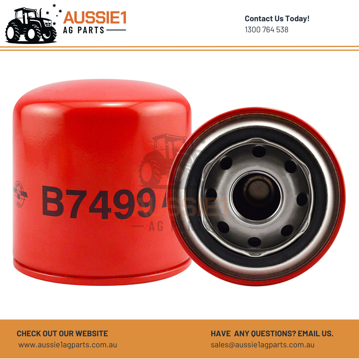 Baldwin B7499 Spin-on Lube Filter (87679496, 504182581)