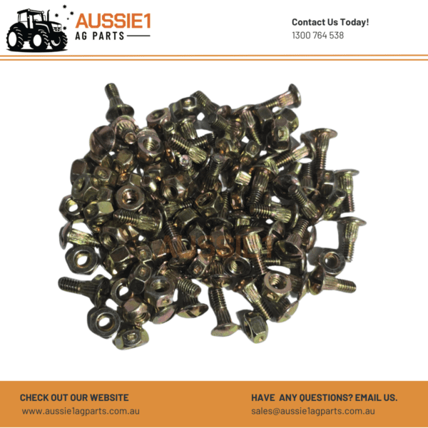 Knife Section Bolt and Nut Pack of 50 (86507777, 135628, 700705296, AE57009, H125891)